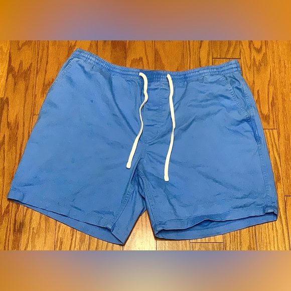 Men’s Large (36-38) LANDS END Light Blue Elastic Drawstring No Fly Shorts - Picture 4 of 14